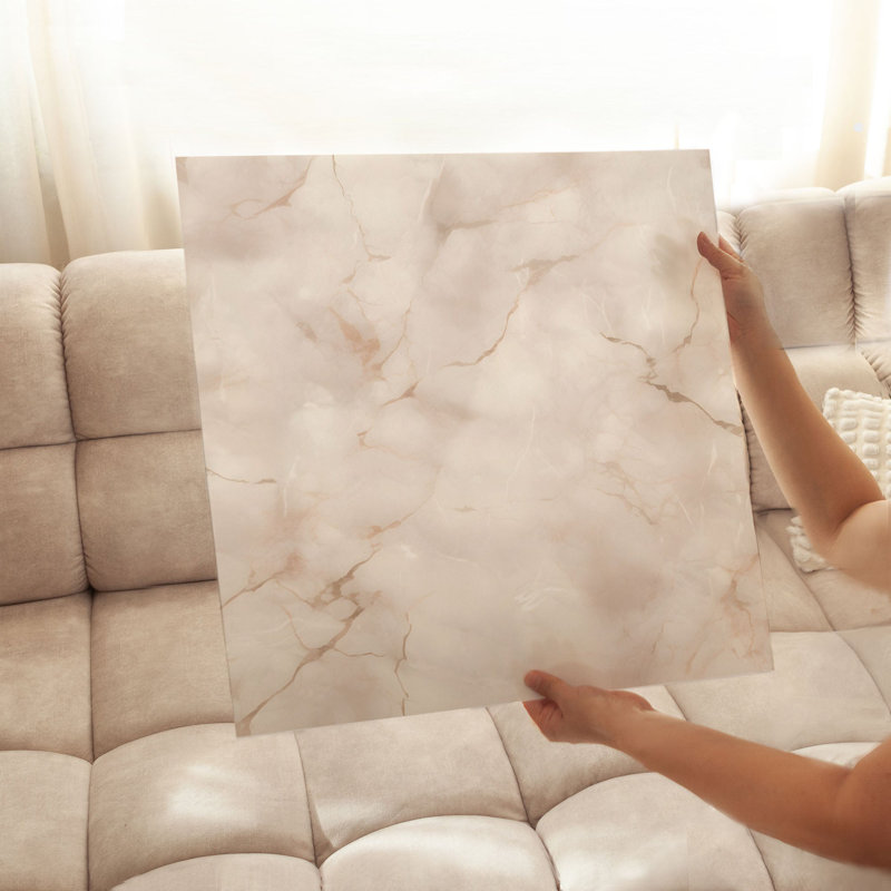 «Abstract Geode Elegance II», reproduction d'art transitionnelle non encadrée, H 16 po x l 16 po