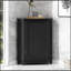 Armoire de rangement en coin noire avec plateau réglable-248040454