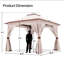 Pavillon de jardin en acier durable-130854336-130854337