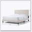 Lit plateforme tapissier touffeté-1903285548