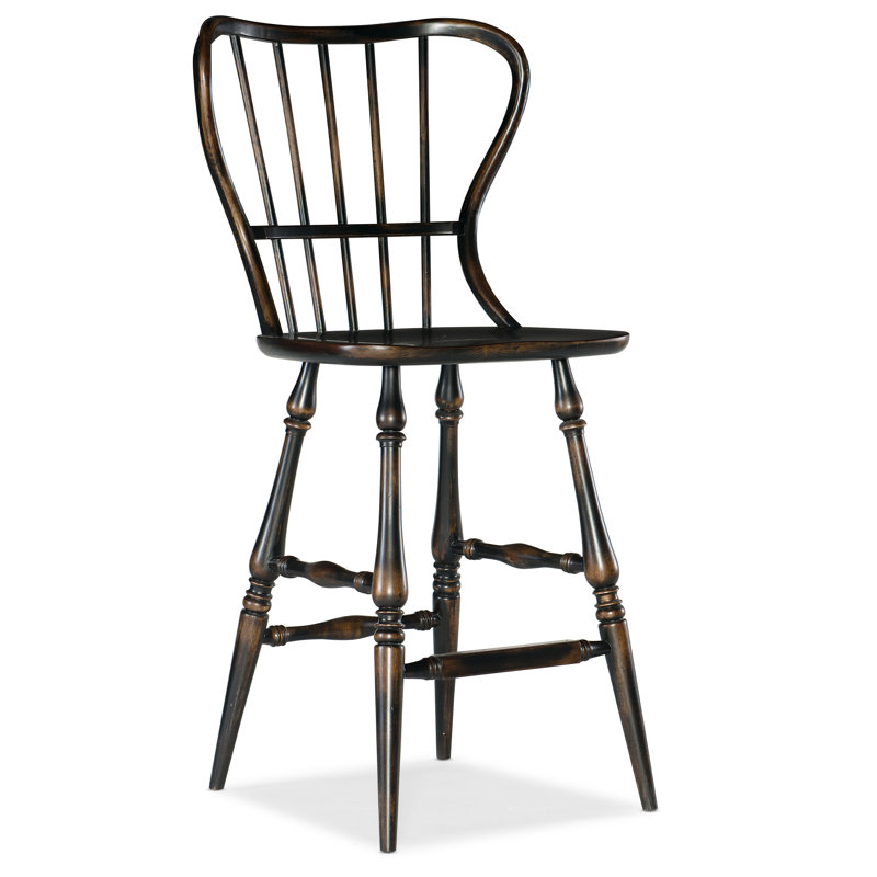 Chamberlain 24" Counter Stool, Black, Counter Stool (29.75" Seat Height)