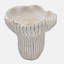 Jardinière corail sable et ciment 9,3 x 9 x 8,7 po avec finition texturée beige
