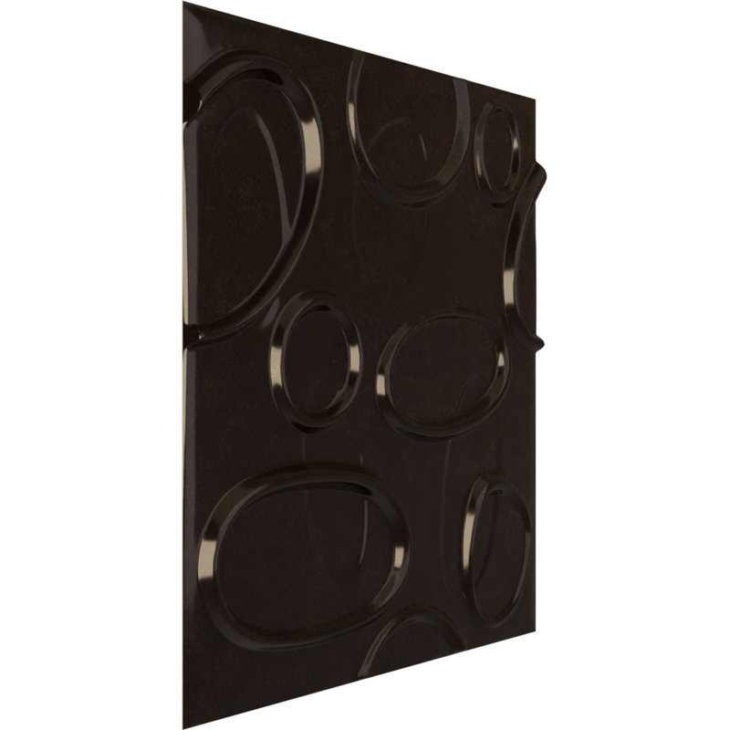 Panneau mural décoratif 3D Felix EnduraWall l 19 5/8 po x H 19 5/8 po, brume rustique métallique universelle (couvre 2,67 pieds carrés)
