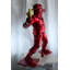 Sculpture pop art en résine rouge art pop art 51 "x 16" x H 57 "NIFao