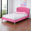 Lit plateforme en similicuir Karina, rose, H 39,51 po x l 62,76 po x L 85,97 po Karina-1714976275-1714976273