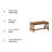 Daevaughn Teak Solid Wood Coffee Table