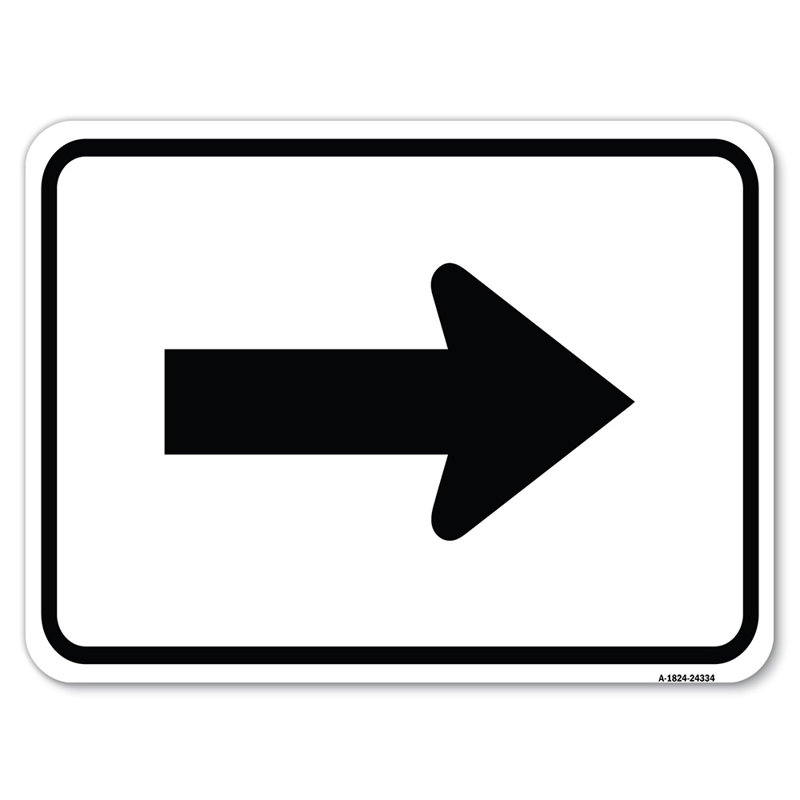 Flèche (symbole) / 24334, H 18 po x l 24 po x P 1 po