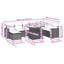 Ensemble de canapé de patio 9 pièces avec coussins en rotin de polyester-580053003-580053007