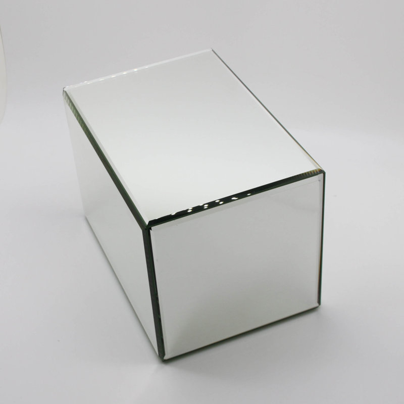 Miroir rectangulaire en verre 10,25 x 7 x 7 po 6 côtés