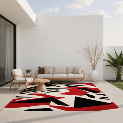 Tapis intérieur et extérieur Scarlet Drift