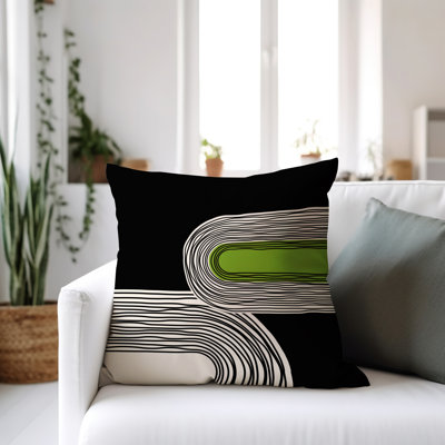 Cassie Abstract Outdoor Reversible Throw Pillow