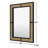 Fia Metal Flat Wall Mirror