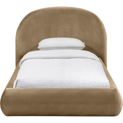 Kat Velvet Performance Fabric Upholstered Bed