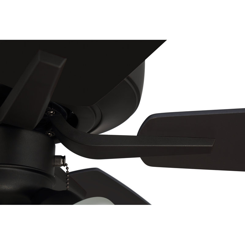 Pro Plus 114 White 4 Light Kit 52'' Ceiling Fan with LED Lights, Black/Espresso