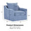 Fauteuil d'appoint pivotant en polyester Jakeira Camreon-1595169452