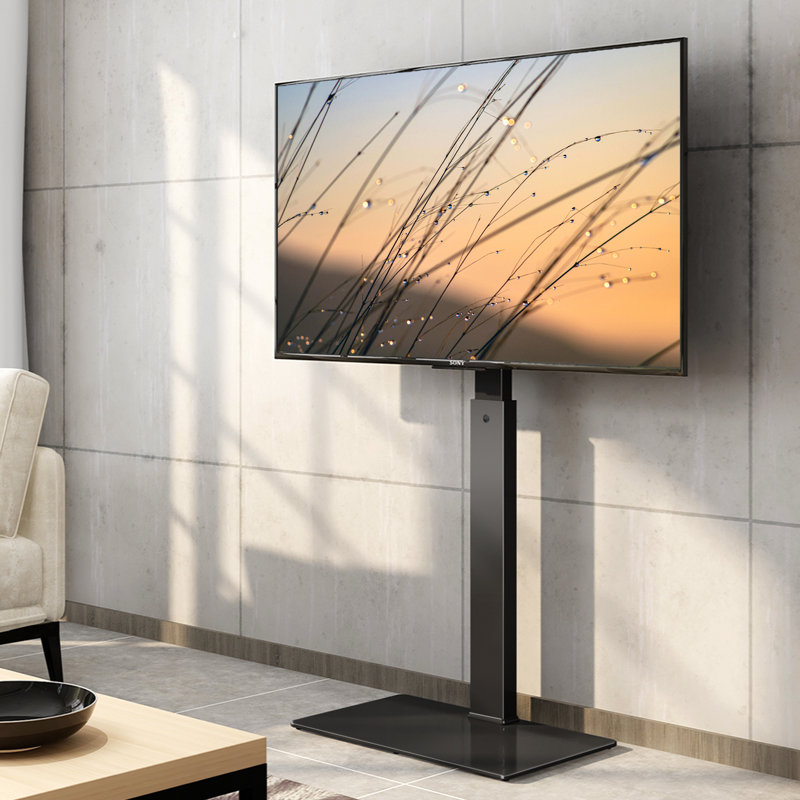 Meuble télé pour téléviseur de 55 po ou moins Allejah l 25,6 po, Noir