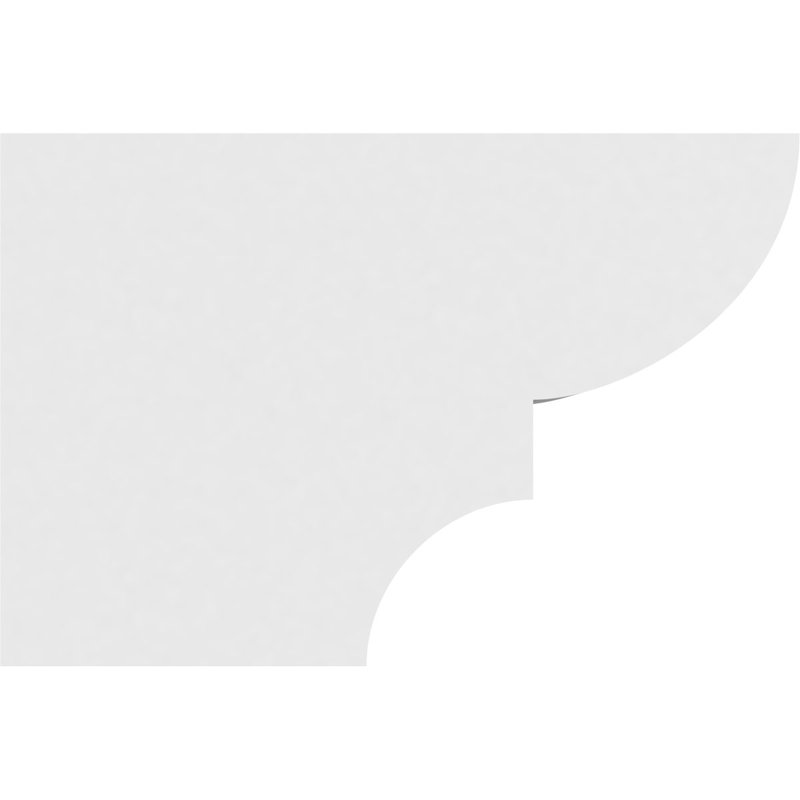 4"W x 8"H x 12"L Standard Ridgewood Architectural Grade PVC Rafter Tail, 8"H x 4"W x 12"D