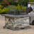 Coonrod Square Concrete Fire Pit Table with Lid