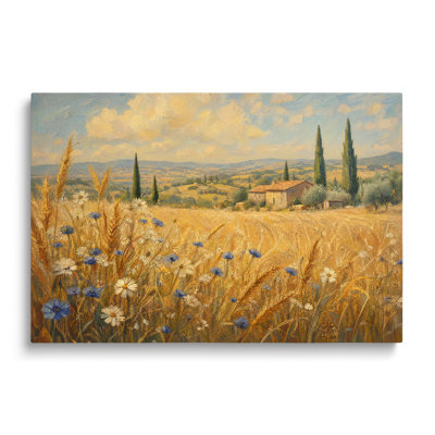 Toile multicolore, peinture de paysage de route occidentale, art mural peint pour le salon, la salle à manger et la chambre à coucher