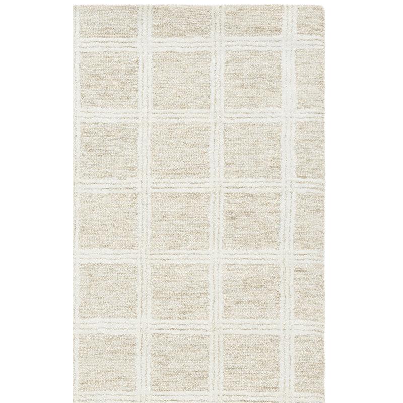 Tapis de couleur sauge / ivoire Jolett 103, Rectangulaire 8 pi x 10 pi