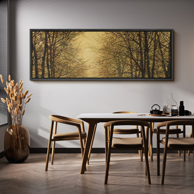 Autumn Fall " Golden Autumn Fall Whisper Forest Tree Branches Modern Art Relax Calm Warm Extra Large Pictures " Print