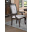 Chaise rembourrée avec accoudoirs (ensemble de 2)