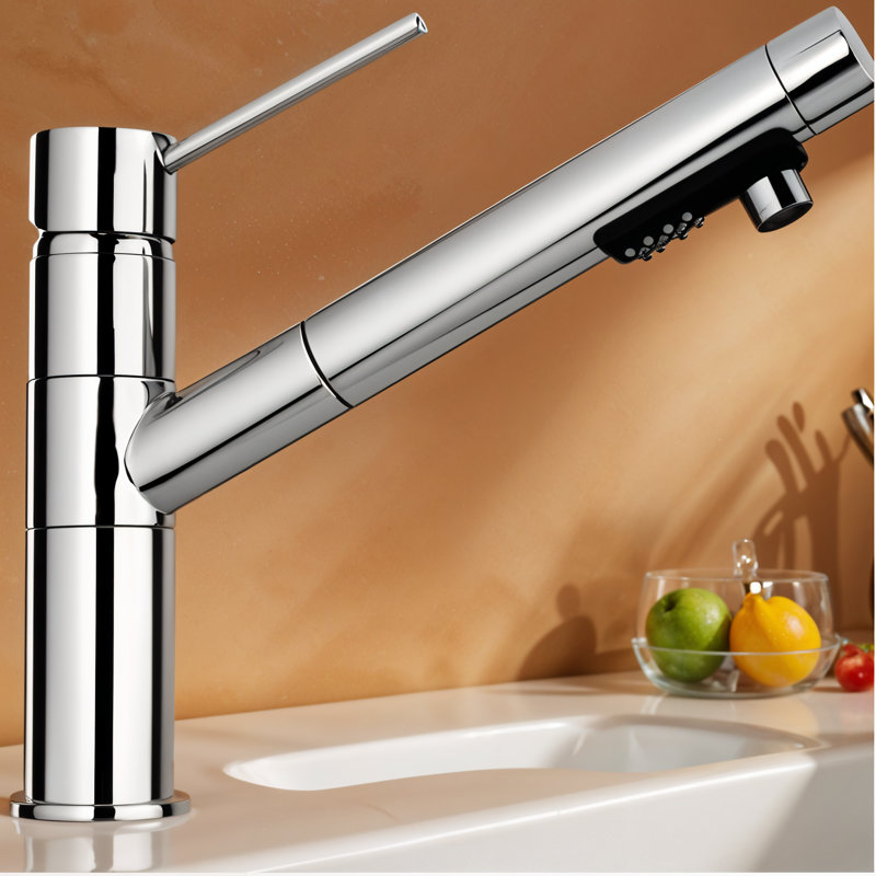 Cox Pull Out Single Lever Monobloc Tap, Chrome