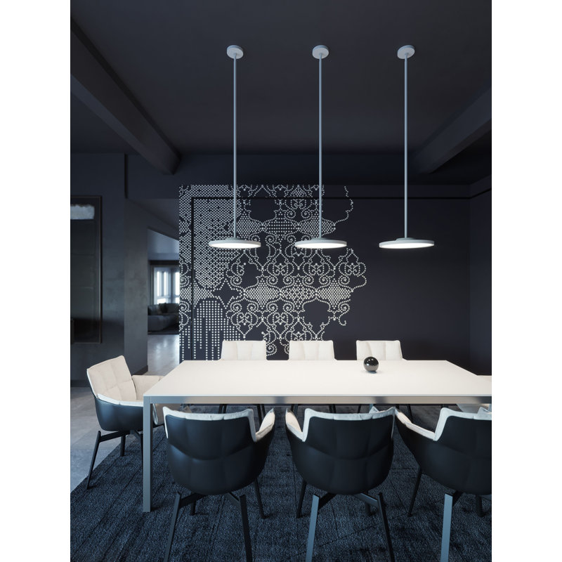 Bullough 1 - Light LED Simple Pendant, Black