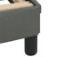 Structure de lit vidaXL sans matelas Hvar gris clair - tissu de l 190 x 203 cm-1024131103-1024131088