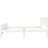Twin Platform Bed - Constructed With Solid Wood In White Head/ Construction