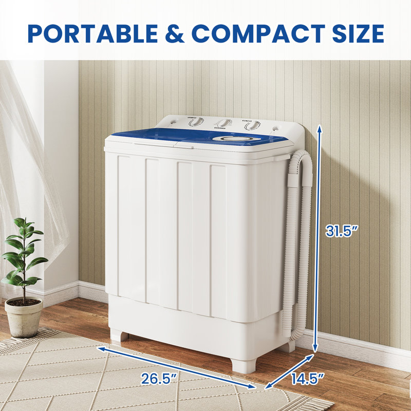 Auertech Portable Washer And Spinner in White