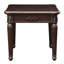 Table de finition rectangulaire en bois massif