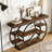 Industrial 5-Tier Sofa Table with Metal Frame