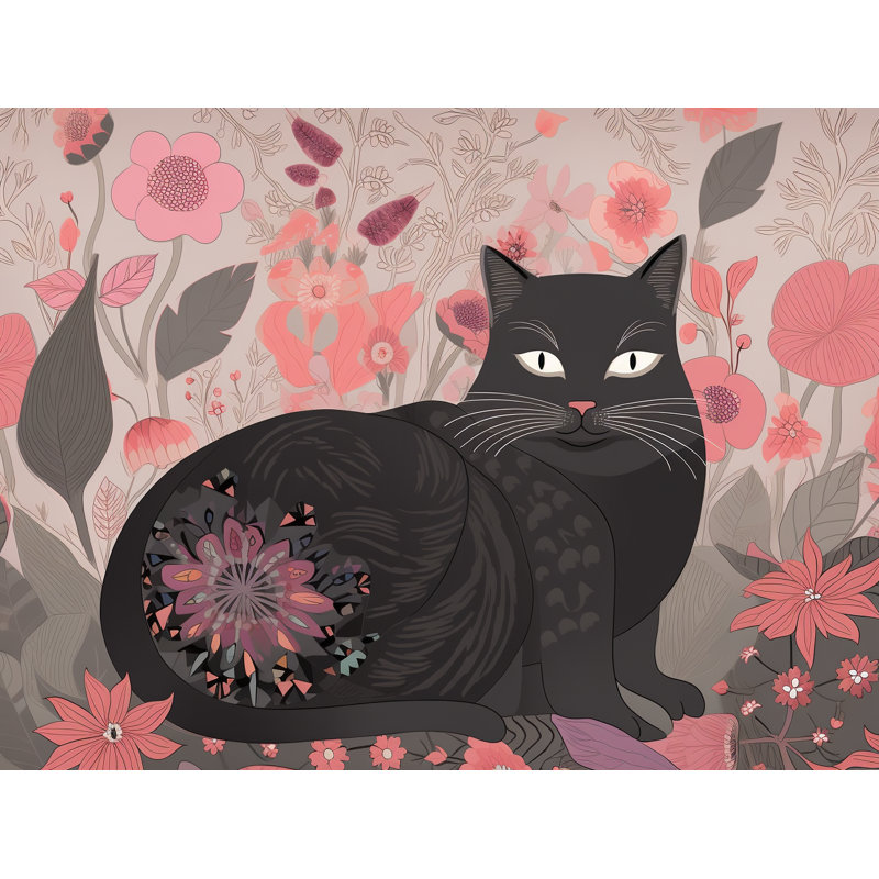 Cat Animal Shower Curtain, 93"H x 70"W
