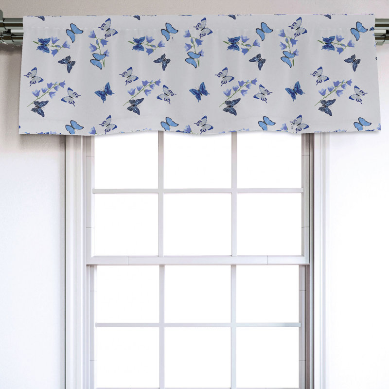 Sateen Animal Print Ruffled Window Valance