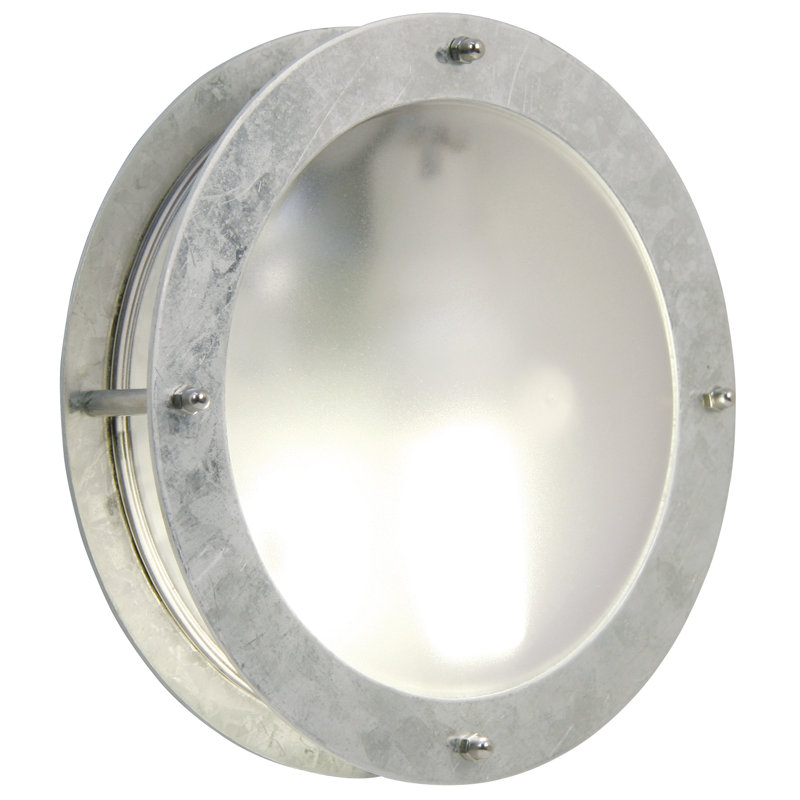 Malte Silver 24cm H Outdoor Bulkhead Light