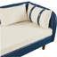 Canapé de rangement 65 po en polyuréthane bleu marine et beige-106471763-106471761