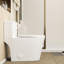 Toilette allongée de salle de bain moderne une pièce à chasse double de 1,6 / 1,1 GPF avec siège à fermeture en douceur et conforme ADA-124555459-124555460