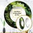 Seena Mums Fragrant Elegance I - Mums Decorative Mirror, Traditional Round Wall Mirror, Printed Metal Art-1797047930