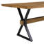 Table de salle à manger à pieds en X 6 pieds Seats