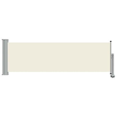 Patio Retractable Side Awning 31.5"x118.1" Cream