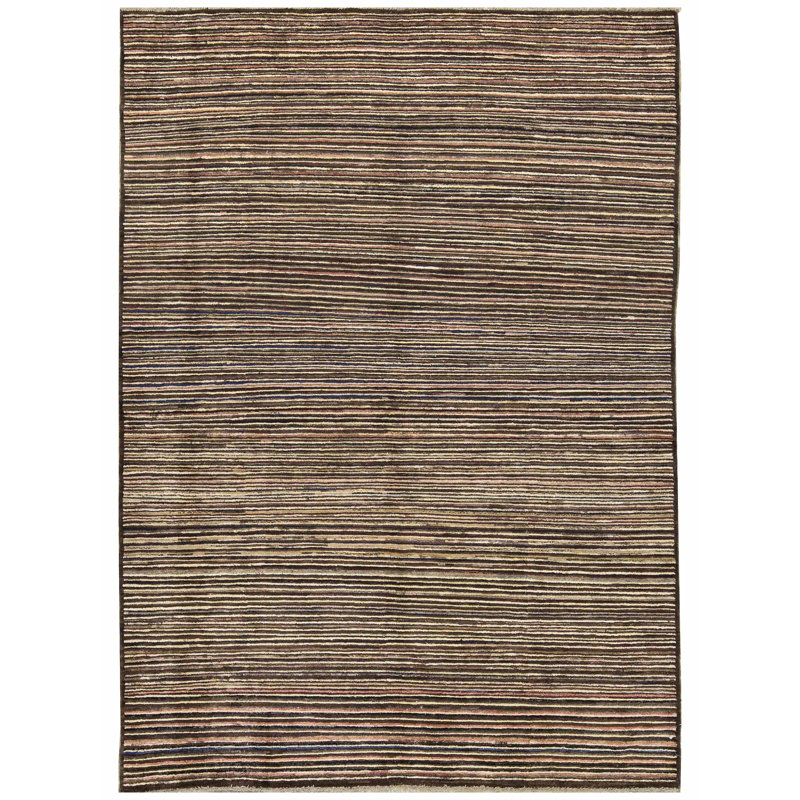 Tapis brun de haute qualité noué à la main