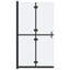 Mckissick Folding / Bi-Fold Semi-Frameless Tub Door with Frosted Glass-1805694221