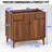 36" Mid-Century Modern Single Bathroom Vanity Base