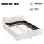 Lit plateforme tapissier Boucle-1275352934