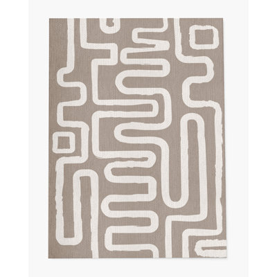 Tapis de chaise rectangulaire à poils courts Chikka
