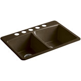 Brookfield 33" L x 22" W x 9-5/8" Under-Mount Double-Equal Kitchen Sink