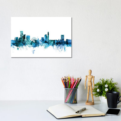Birmingham, England Skyline by Michael Tompsett - Wrapped Canvas Gallery-Wrapped Canvas Giclée