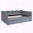 Gingham Daybed Storage Drawers USB Port Wave Shaped-319670702-319670698