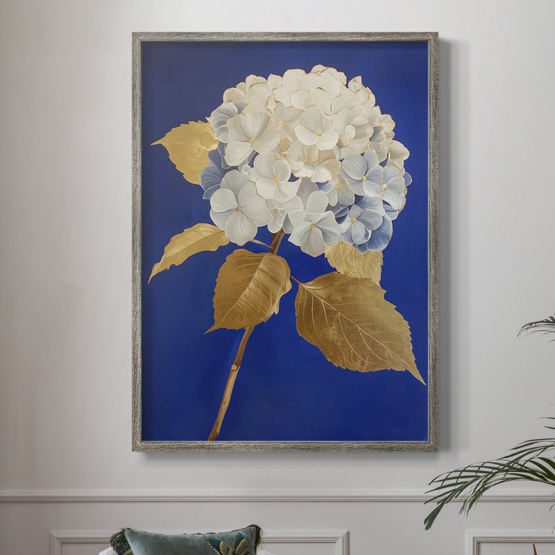 «FLORAL Series Lxxxix», reproduction encadrée - bois massif, H 15 po x l 12 po